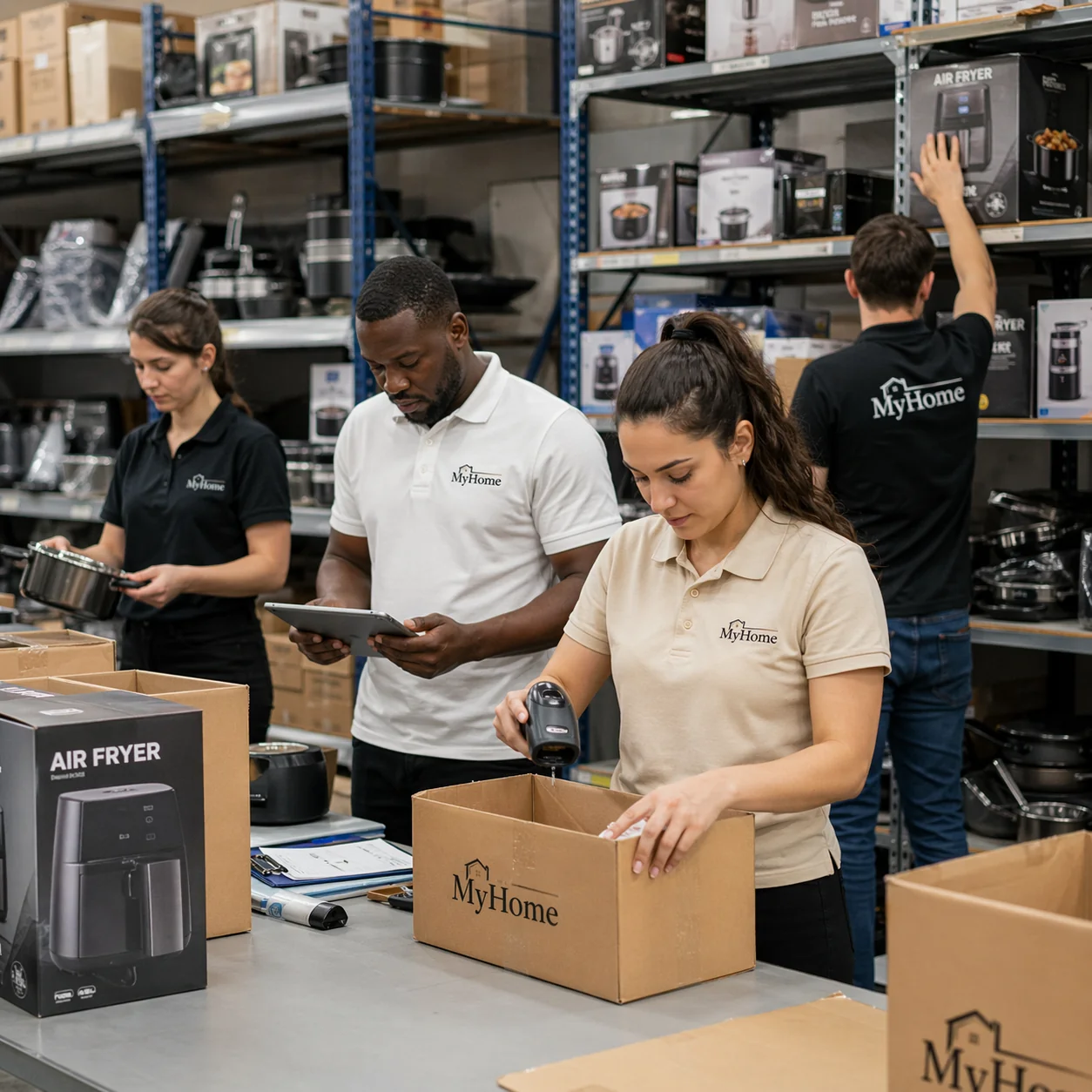 Centro de distribuição MyHome — separação de pedidos